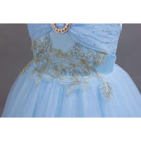 Vestido de princesa elegante de alta gama para niñas, ideal para presentaciones de piano infantiles. - details 12