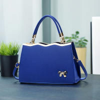 Bolso Cruzado Versátil Correa Desmontable, Herrajes Dorados, Cierre de Cremallera, Accentos Blancos y Dorados, Lazo Decorativo Ideal para Uso Casual y Profesional, Bolso de Oficina Moderno, Forro de Poliéster - details 0