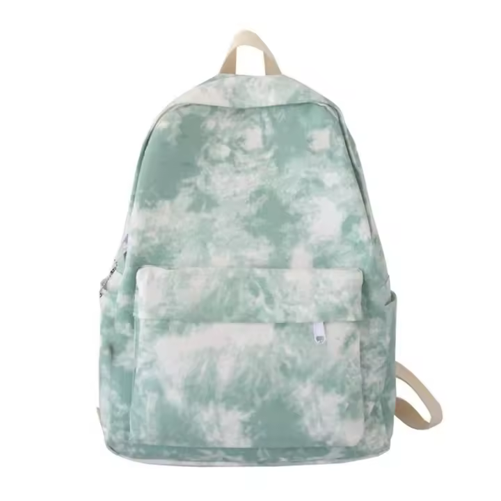Mochila versátil de nailon para estudiantes, bolsa de viaje lavable e impermeable, de gran capacidad, color negro, gris, blanco y rojo, Unisex - 1