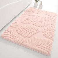 Alfombrillas para la entrada del baño, alfombrillas antideslizantes con absorción de agua para el baño, alfombrillas de espuma viscoelástica gruesas con imitación de pie - details 3
