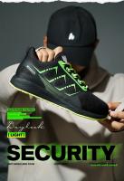 Zapatos de seguridad ultraligeros para hombre y mujer, zapatillas de trabajo antideslizantes con punta de acero, transpirables, 48 - details 2