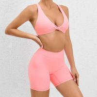 Conjunto de pantalones cortos cruzados sin espalda para mujer, ropa deportiva de 2 piezas, ropa de entrenamiento PIESS, ropa deportiva - details 18
