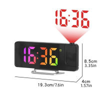 Reloj despertador con proyección de fecha/temperatura, proyector ajustable de brillo 12/24H, reloj de techo, pantalla grande - details 0