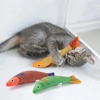 Juguete para Gatos Hierba Gatera 3D, Pez Dorado, Gatito, Pez de Almohada, Sonido Interactivo, Mordedura de Gato, Juguetes de Peluche - details 4