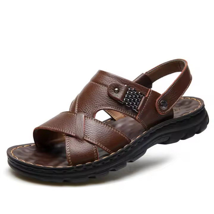Sandalias para Hombre,Sandalias Deportivas Hombre Verano,Sandalias Hombre Piel,Adecuado para caminatas, campamentos, caminatas, pesca, kayak, caminatas, vacaciones en la playa, viajes u otras actividades acuáticas. - 1