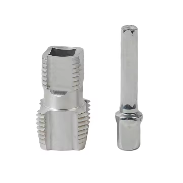 Herramienta de roscado de tubos de PVC de aluminio, herramienta de roscado interior de PVC plateado, herramienta de roscado, accesorios de herramientas de grifo de tubos - 1
