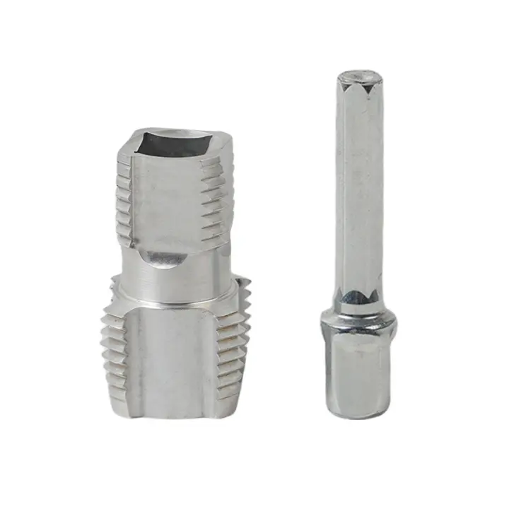 Herramienta de roscado de tubos de PVC de aluminio, herramienta de roscado interior de PVC plateado, herramienta de roscado, accesorios de herramientas de grifo de tubos - 1