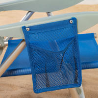 Silla de playa plegable y reclinable con parasol Aktive, antivuelco, con cojín y asa de transporte, peso máx. 110Kg, 47x43x67cm - details 2
