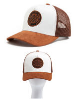 Gorra de Camionero de Cuero Circular Gorra de Béisbol de Malla para Hombres en Verano - details 7