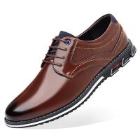 Zapatos casuales de cuero para hombres, gran tamaño de cuatro estaciones, novedad de 2024 - details 0