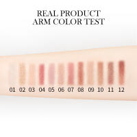 Bsimone Paleta de sombras de ojos mate nacarado de doce colores Paleta de sombras de ojos de color tierra para estudiantes y niñas - details 1
