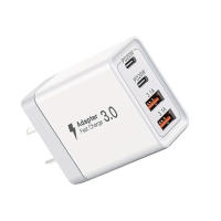 Cargador USB C de Carga Rápida Bloque de 4 Puertos, Dual PD+QC, Conector de Pared Tipo C Compatible con iPhone y Samsung Accesorios de Electrónica - details 8