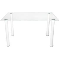 Mesa de Comedor Negra, Mesa de Cristal para Cocina, Medidas Mesa Moderna salón: 140 cm Largo x 80 cm Ancho x 75 cm Alto - details 6