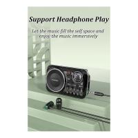 Radio FM con Bluetooth 5,0, reproductor de música MP3, HiFi, TF/USB, auriculares de grabación, naranja - details 1