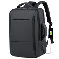 Mochila de gran capacidad para hombre, bolsa para ordenador portátil con carga USB, resistente al agua, para viajes de negocios - details 0
