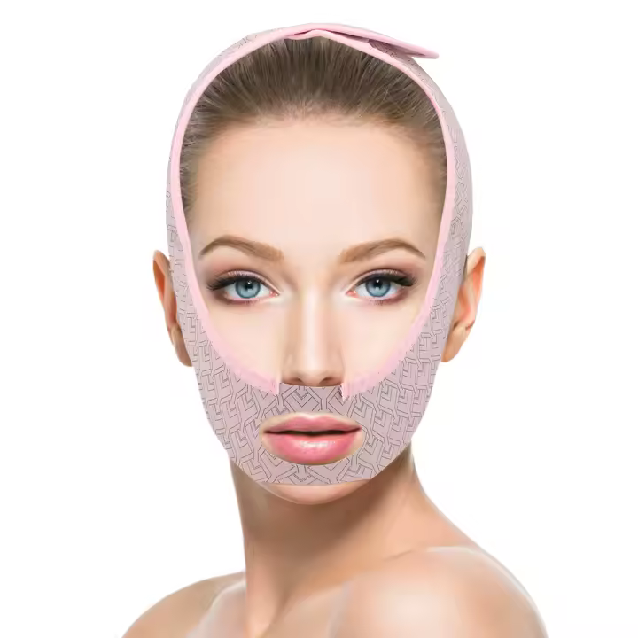Cinturón de adelgazamiento Facial en V, vendajes para mejillas, banda de elevación reafirmante, Correa antiarrugas, estiramiento de línea en V, celulitis, doble mentón - 1