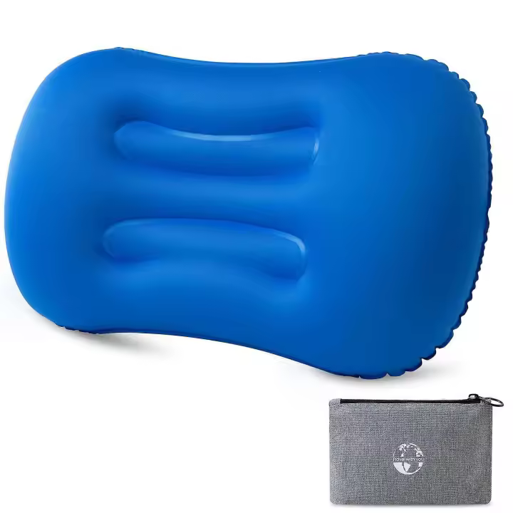 Almohada de Camping Inflable Jiancrate Ligera, Compacta, Ideal para Playa y Senderismo - 1