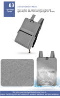 DIENQI Mochila Ultra-Delgada Para 14 ' 15,6 ' Portátil Hombre Multi-uso Bolsa de Trabajo Impermeable - details 10