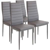 Conjunto de Mesa de Cocina 105x60 + 4 sillas Clasik (Negro-Negro) - details 11