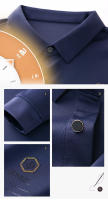 Camiseta de Hombre CASUMANL Estampado Sólido para Primavera y Otoño Cuello Doblado Casual - details 3