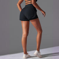 Hamidou-pantalones cortos de Yoga para mujer, Shorts de malla transparente, ajustados, transpirables, de secado rápido, para gimnasio - details 10