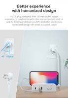 Enchufe Inteligente de Pared con Protector de Surge MSLFORCE 110V 5V 2.4A USB C Hub Enchufe Eléctrico con Cargador USB Universal - details 8