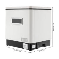 Mini lavavajillas automático portátil, encimera pequeña, encimera independiente, blanco - details 1