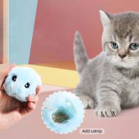 Bolas de juguete de felpa para gatos, bolas interactivas para gatos, divertido juguete de caza para gatitos, ejercicio para gatos de interior - details 5