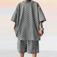 Conjunto Casual de Moda Verano 2025 para Hombres Camiseta con Manga Corta, Pantalones Cortos, Talla Grande - details 27