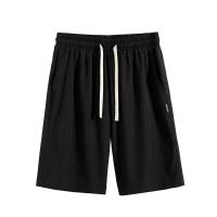 Pantalones cortos informales holgados de verano para hombre, ropa interior de entrenamiento de secado rápido, ligera, deportiva, de seda helada, a media cintura - details 7