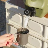 Contenedor de almacenamiento de agua portátil, doble agarre, 12L, cubo para beber al aire libre, tanque de agua para acampar de gran capacidad a prueba de fugas - details 1