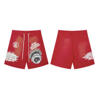 Pantalones cortos deportivos de secado rápido con logo de la tendencia de moda superior de 2025, pantalones casuales de playa de cinco piezas para parejas de verano - details 14