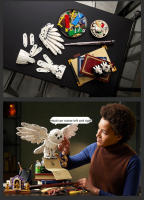 Bloques de construcción Big Hedwig Owl Harry Bobo, colección de edición del 20 aniversario, modelo de juguete de 3010 piezas - details 8