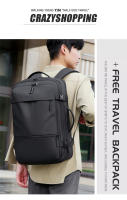 Mochila de negocios Moda nueva bolsa de viaje de gran capacidad Mochila de computadora impermeable para hombres Casuales Mochila de estudiante masculina - details 23