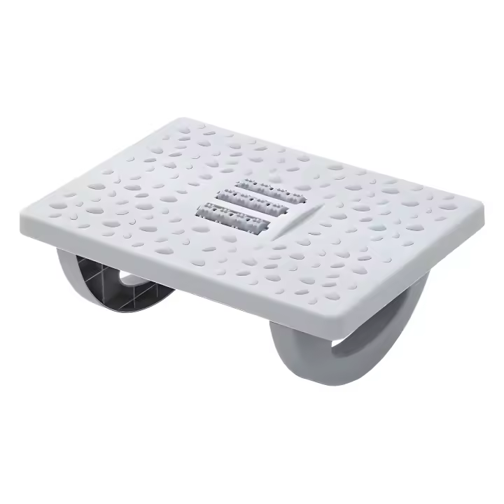 Reposapiés de swing debajo de la mesa durante el trabajo reposapiés ergonómico cómodo con reposapiés de masaje de pies para la o - 1