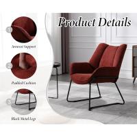 Sofá de Salón Moderno de Lino Estilo de Descanso con Brazo para Dormitorio - details 17