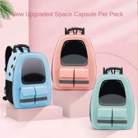 Mochila portátil para gatos, bolsa de salida para mascotas con tiras reflectantes, cápsula espacial, suministros para gatos - details 0