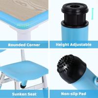 AuAg Juego de mesa multiactividad para niños de 5 piezas, escritorio de estudio para niños, juego de sillas de escritorio para niños, juego de mesa y 4 sillas para niños, altura ajustable - details 30