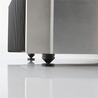 Juego de 8 almohadillas para pies de soporte de altavoz, aleación de aluminio, clavos de Metal, cono para suelo, color negro - details 5