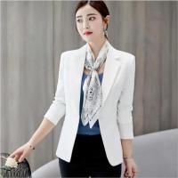Blazer Elegante para Mujer Traje de Oficina Formal de Talla Delgada Chaqueta con Bolsillos - details 8