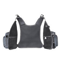 Chaleco de pesca transpirable con correa de hombro ajustable, múltiples bolsillos para kayak, canoa, Roca, mar y río - details 1