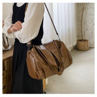 Bolso de gran capacidad de las mujeres de la primavera nueva moda simple retro bolso de mano nicho bolso de hombro - details 24