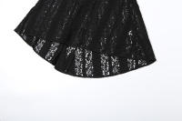 BUNO-Oligai elegante vestido ajustado con hombros descubiertos 2025 nuevo en blanco vestido largo de encaje con mangas acampanadas vestido de invitados de boda para mujer - details 31