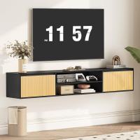 Moderno con 2 Ante Silenziose, Mueble di Design, Flotante, Consola Multimedia - details 3