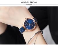 Reloj de mujer – Reloj de pulsera de cuarzo resistente al agua de acero inoxidable con detalles de cristal Reloj elegante minimalista para damas - details 8