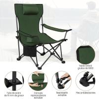 Juego de 2 Sillas de Camping Sillas Plegables, Silla de Acampada Portátil, Ligera para Picnic, Playa, Jardín, Pesca, con Portavasos, Gris - details 31