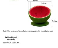 Rascador para Gatos en Forma de Sandía con Cama y Juguete - Árbol para Gatos Todo en Uno, de Gran Tamaño y Uso para Todas las Estaciones - details 9