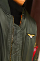 DAFEILI Vintage hombres Casual impermeable chaquetas de aviador moda de invierno abrigo grueso militar táctico Outwear - details 12