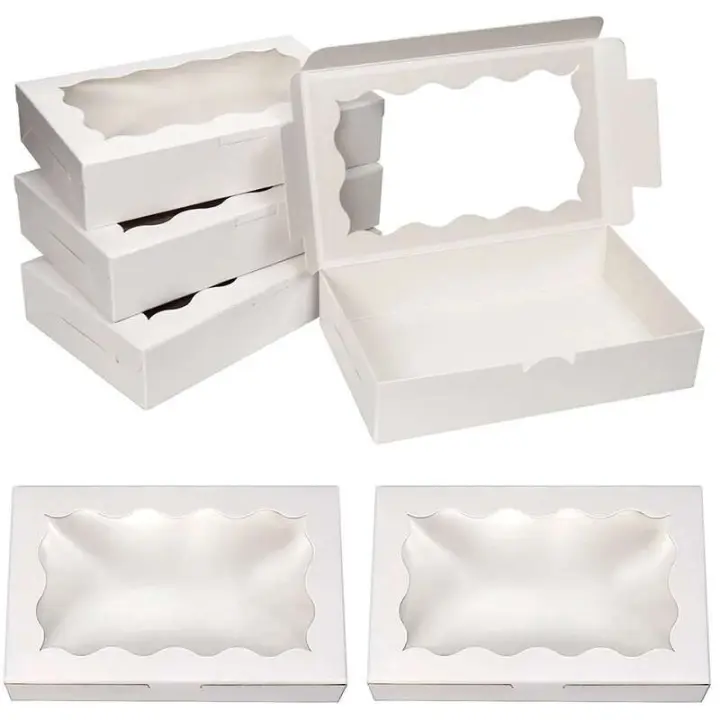 Cajas de Dulces de Pastel de Papel Kraft 10/20Pcs Ideal para Empaquetado de Joyas de Boda - 1