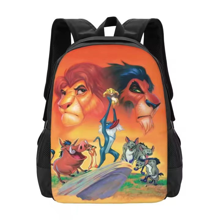 Mochila escolar para niños El Rey León, mochila escolar para adolescentes, niños y niñas - 1